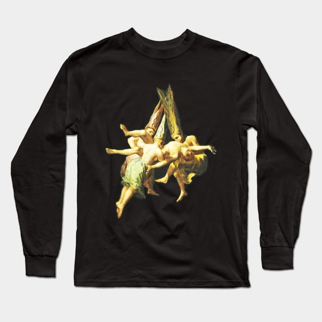 Goya: Flying Witches Long Sleeve T-Shirt by Hiraeth Tees